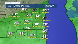 Temperatures in the 40s Wednesday with afternoon rain likely