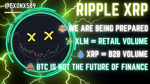⚖️ WE ARE BEING PREPARED✨ #XLM = RETAIL VOLUME💧 #XRP = B2B VOLUME💩 #BTC IS NOT THE FUTURE OF FINANCE