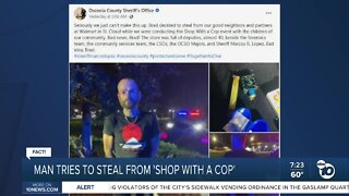 Fact or Fiction: Man tries to steal from Walmart during 'Shop with a Cop' event?