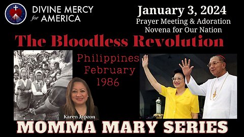 Karen Japzon of John Leaps - Our Lady of Edsa in the Miraculous Revolution in Philippines 1986