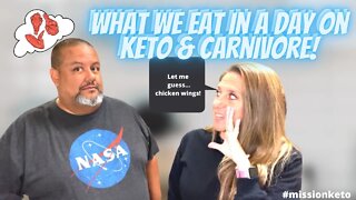 WHAT WE EAT IN A DAY ON CARNIVORE AND KETO | BEING HONEST WITH MYSELF | ANDY MAKES AN APPEARANCE!