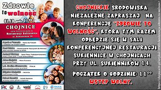 2022-10-01 – CHOJNICE, Zdrowie to wolność Konferencja