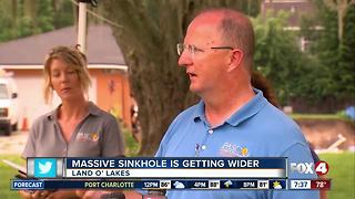 Massive Sinkhole in Land O' Lakes Is Getting Bigger