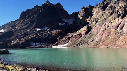 Leaving Turquoise No Name Lake & Descending Three Sisters Wilderness! | 4K | Central Oregon