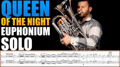 "Queen of The Night Aria" from "The Magic Flute" by W.A.Mozart. Euphonium Solo Play Along!