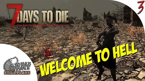 7 Days to Die 14.8 | Scavanging the Wasteland and Finding a Town | Part 3 | Gameplay Let's Play