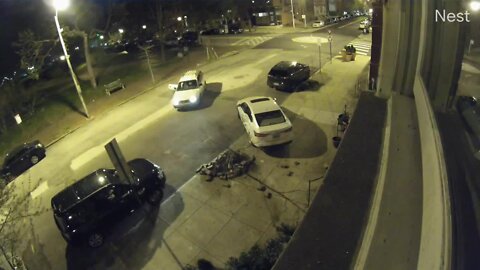 Video shows crash along Lombard Street in Baltimore City