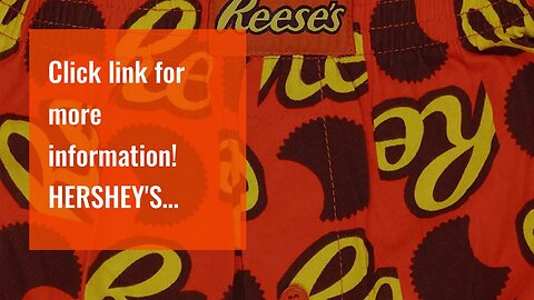 Click link for more information! HERSHEY'S Chocolate Bar Reese's Peanut Butter Cup Mens Boxer L...