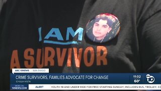 Crime survivors, victims' families hold vigil to advocate for change