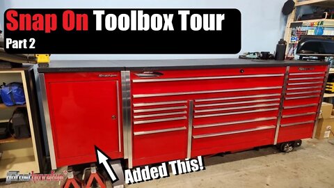 Snap On ToolBox Tour (Snap-on 72" 22-Drawer Triple-Bank Masters Series Roll Cab) | AnthonyJ350