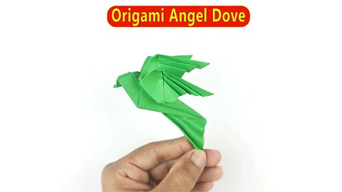 Origami Angel Dove - Easy Paper Crafts