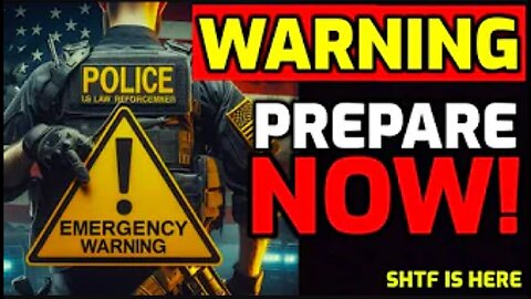 🚨 EMERGENCY ALERT!! ⚠️ We just got an URGENT WARNING from LAW ENFORCEMENT.... PREPARE NOW!!