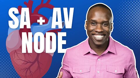 The Pacemaker of the Heart, SA and AV Nodes Made EASY!