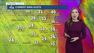 Windy Tuesday night, lows in the 30s