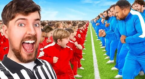 100 Kids Vs 100 Adults For $500,000