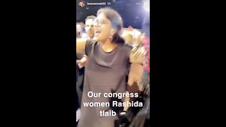 Democrat Rep Tlaib Parties Maskless with Hundreds of People