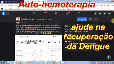 AUTO-HEMOTERAPIA ELEVA TAXA DE LEUCÓCITOS E AJUDA NA RECUPERAÇÃO DE DENGUE