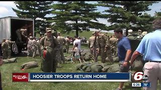 Hoosier troops return home