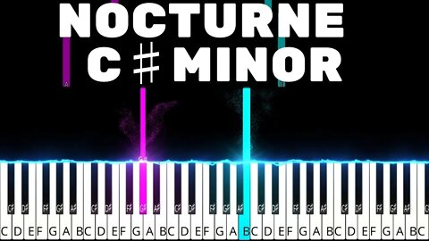 Nocturne 20 in C# Minor - Piano Music Tutorial