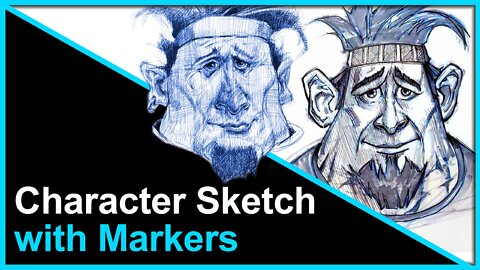 Character Sketch with Markers