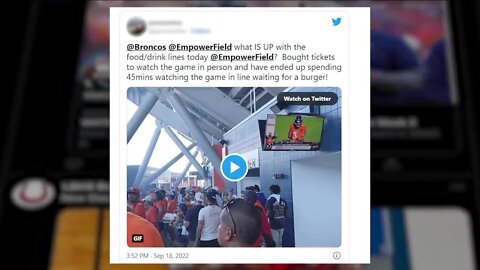 System outage leads to long concession stand lines at Broncos home opener