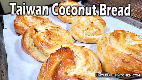 The best coconut bread you will ever eat! | Taiwan Coconut Bread Recipe