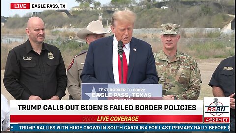 President Trump speaks at Eagle Pass, Texas/ Tucker Carlson: Biden rigged the Brazilian Election