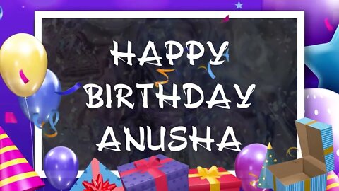 Wish you a very Happy Birthday Anusha