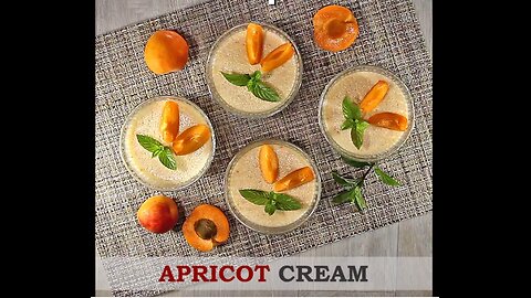 Delicious apricot cream
