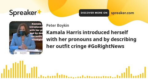 Kamala Harris introduced herself with her pronouns and by describing her outfit cringe #GoRightNews