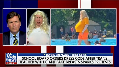 Menzies joins Tucker for the latest on giant prosthetic breasts wearing teacher and dress code battle