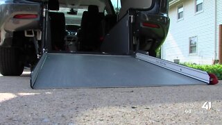 Missouri charity gives donation to Northland family to help pay for wheelchair accessible van.