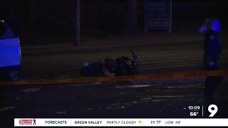 Motorcyclist hurt in crash