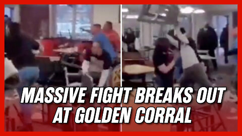 Massive Fight Breaks Out at Golden Corral in PA