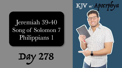 Day 278 - Bible in One Year KJV [2022]