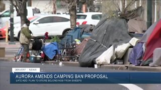 Aurora City Council approves camping ban; ordinance moves to final vote in 2 weeks