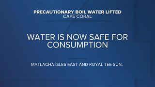 Cape Coral Precautionary boil water notice cleared by Pine Island Water Assoc.