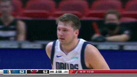 Luka Doncic does it again long way up 3 pts against Miami Heat | Mavericks VS Heat