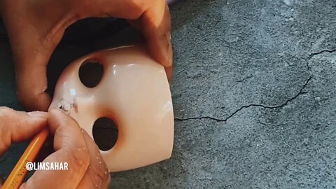 Time-Lapse Blythe Doll Face Carving