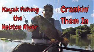Kayak Fishing the Holston River in Tennessee: Crankin' them In