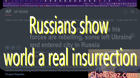 Russians show world a real insurrection -SheinSez 209