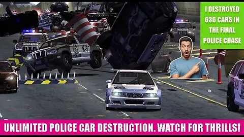 I Destroyed 636 Cars in The Final Police Chase of Need for Speed™ Most Wanted 2005 | #racingwolf