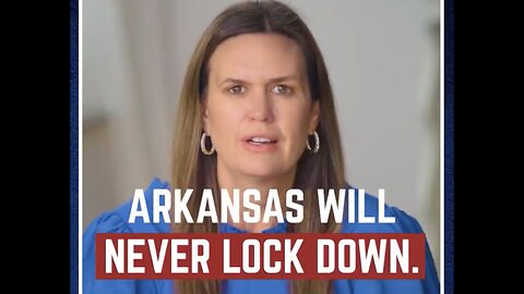 GOVERNOR SARAH HUCKABEE SANDERS🪽💜🪽🇺🇸🏅WILL NOT LOCKDOWN ARKANSAS🇺🇸🗽⭐️