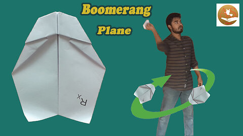 How to Make Boomerang Plane Ver 56 origami boomerang plane