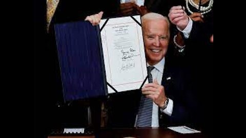 President Biden signs bill creating Juneteeth holiday in Amercia