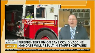 FDNY Firefighters Assoc President: Vaccine Mandate Is a Political Game