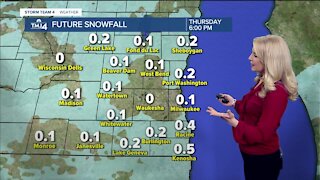 Few flurries and light snow showers on Thursday