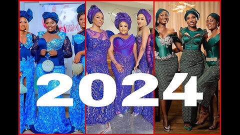 Latest Asoebi styles for squads | Asoebi styles for Ladies 2024