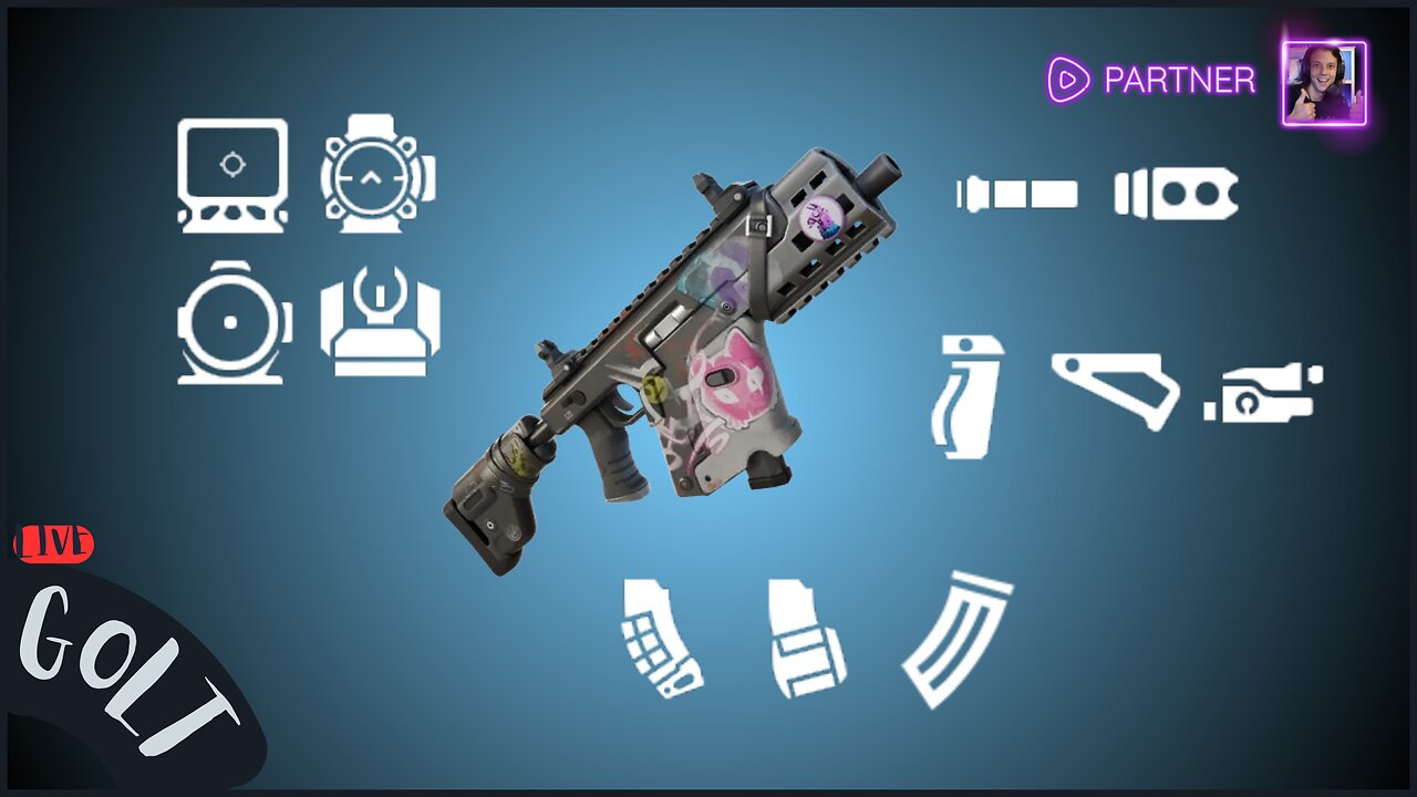 Getting an ELIM with EVERY Burst SMG Attachment | FORTNITE | GOLT Casey