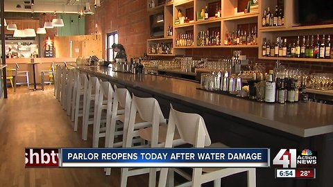 Parlor food hall reopens after overheated pan set off sprinklers